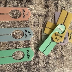 Closet Dividers for Baby Clothes by YardieBaby - Set of 8